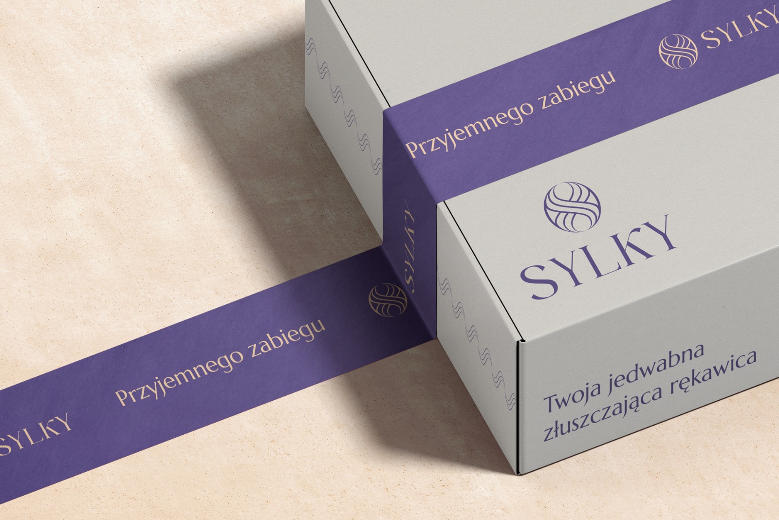 Sylky — karton wysyłkowy i taśma